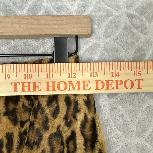 Vtg Cache Mini Skirt XS Petite Leopard Fuzzy Grunge Mobwife Sexy Party 90s 80s - Picture 9 of 11